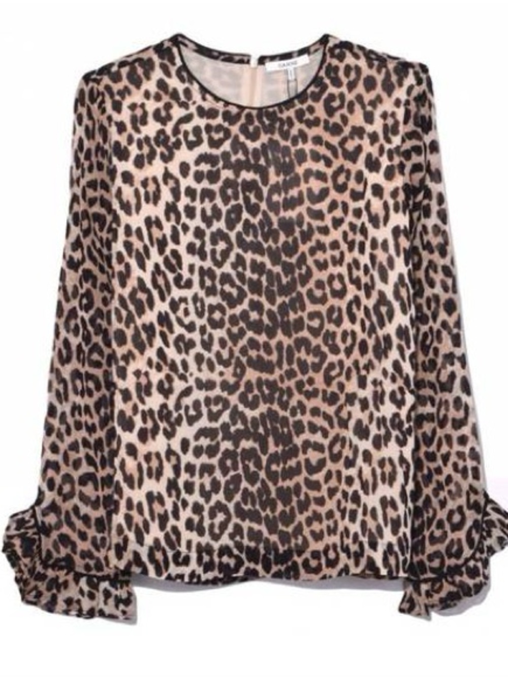 GANNI
MULLIN GEORGETTE TOP - LEOPARD Minor Flaws* - Picture 3 of 16